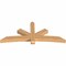 Ekena Millwork Alberta Smooth Timber Gable Bracket, Western Red Cedar, 84"W x 35"H x 5 1/2"D x 5 1/2"F, 10/12 Pitch GBW084X35X0606ALB00SWR - alternate 2